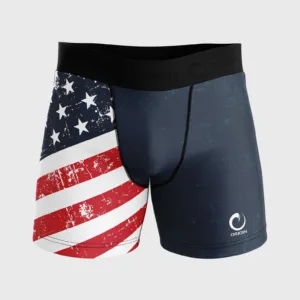 USA FLAG COMPRESSION SHORT 7"